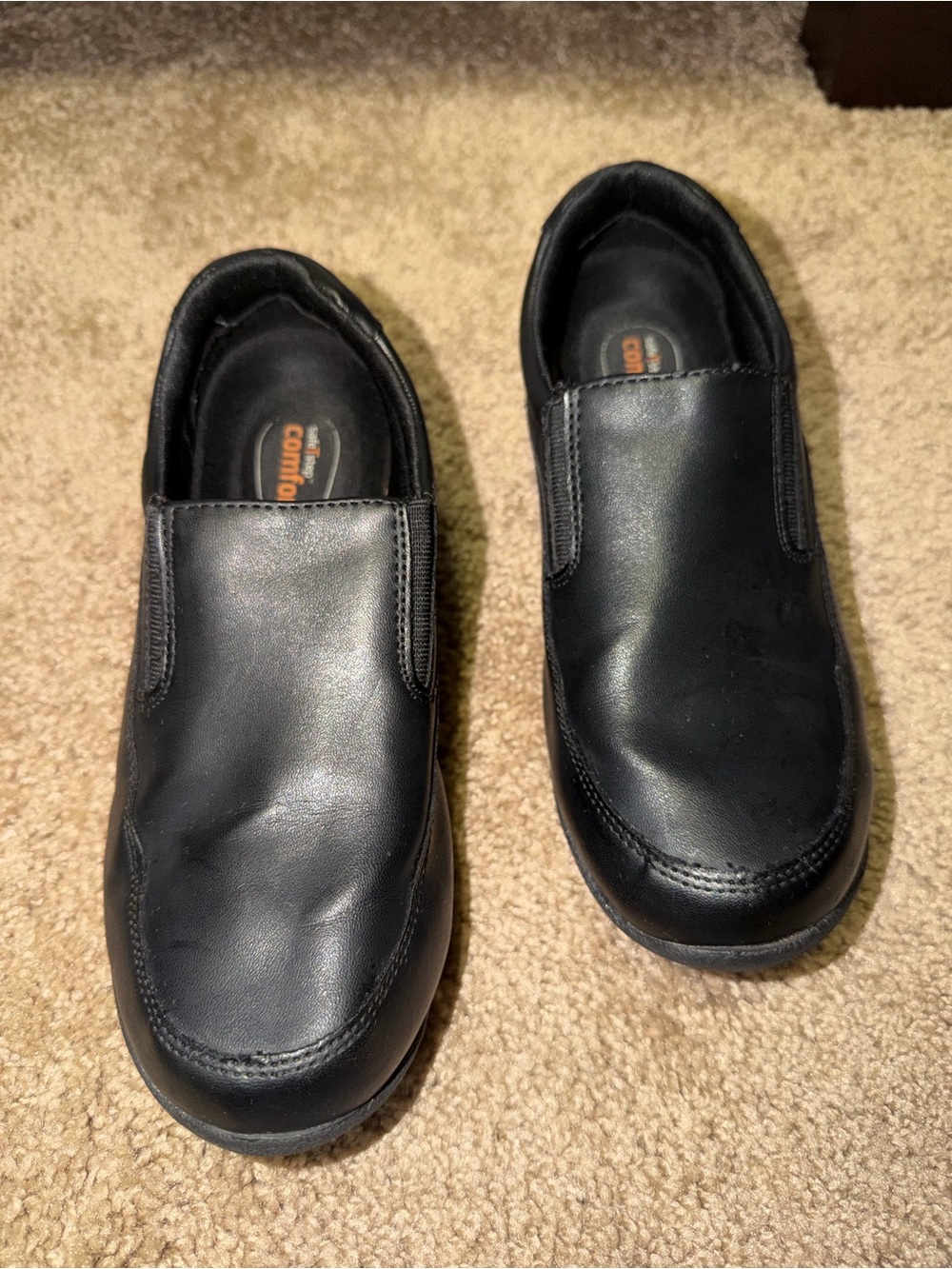 SafeTStep Black Slip-On Shoes